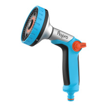 FLO-PRO - Heavy Duty Multi Hose Pipe Spray Gun: 6 x Patterns Soft, Rose, Fan, Fill, Mist, Jet. Controlled by Simple on, Off & Flow