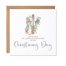 Maise & Rose Christening Card For Him | Little Boy Christening Card | Christening Day Card For Baby Boy | P84