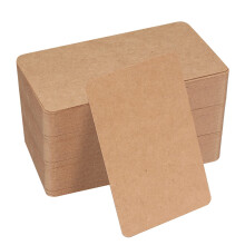 150 Pcs Blank Kraft Cards Paper, Brown Flash Cards Blank, Business Message Cards, Craft Words Cards Paper for DIY Card Making, Learning, Memory, Note