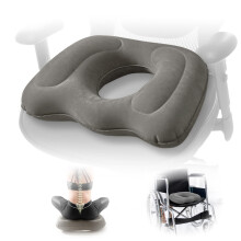 Inflatable Donut Seat Cushion for Tailbone Pain Relief – Coccyx Pillow for Office Chair, Car, Wheelchair & Post Surgery Comfort –