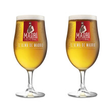 Molson Coors Exceptional Beer Glasses | 20oz Nucleated Chalice | Official Merchandise | Perfect for Home Bar or Mancave | 2 Glasse