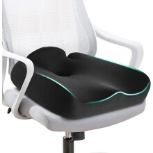 SKYNY Memory Foam Seat Cushion for Tailbone Pain Relief –Office Chair Cushion for Coccyx, Sciatica & Pressure Relief –Large Chair