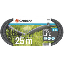 Gardena Liano Life Textile Hose 1/2 inch, 25m: Highly flexible textile garden hose, with PVC inner tube, no kinking, lightweight, weather-resistant (