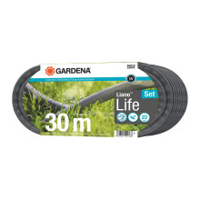 Gardena Liano Life Textile Hose 1/2 inch, 30m: Highly flexible textile garden hose, with PVC inner tube, no kinking, lightweight, weather-resistant