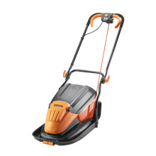 LawnMaster 1700W 33cm Electric Hover Mower - Grass Collection Box, Adjustable Cutting Heights, for Small to Medium Lawns, 2 Year G