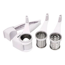 Dexam Cheese Grater Rotary – Stainless Steel Rotary Grater with Handle, Multi-Purpose, Easy to Clean, Dishwasher Safe