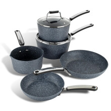 Scoville Expert Neverstick+ 4+1 Piece Cookware Set - Non-Stick Pans Set, 16cm Milk Pan, 18/20cm Saucepans, 20/24cm Frying Pans, Su