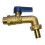 1/2 Inch Brass Lever Bib Tap with Blue Handle 1