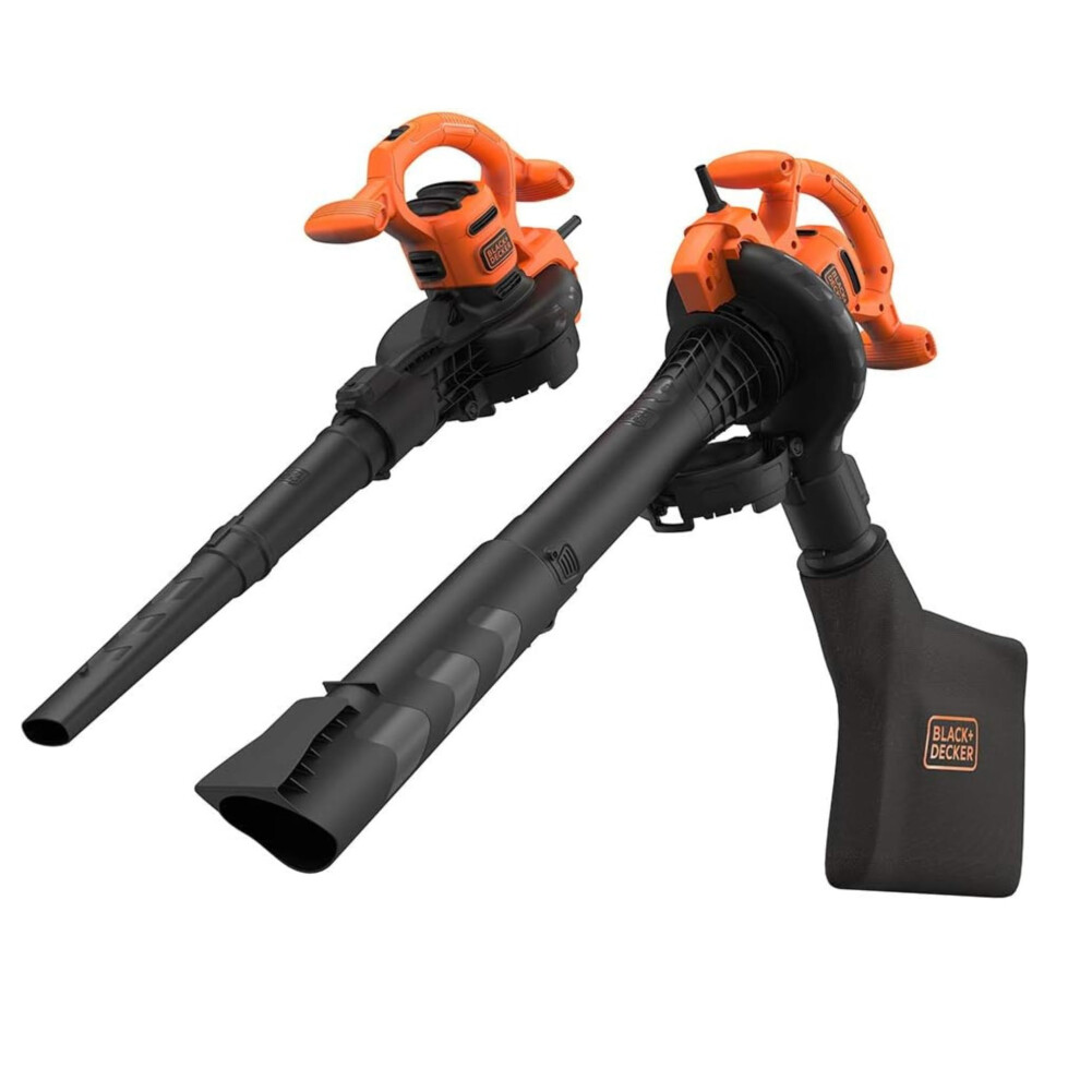 +Decker 3-In-1 Multi-Function 2600W Electric Leaf Blower, Mulcher, And Vacuum With 40 Litre Leaf Collector Bag, Beblv260-Gb Black 92985728