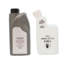 1 Litre Of 2 Stroke Oil With Fuel Petrol Mixing Bottle Ideal For Chainsaw Strimmer Brushcutter Cut Off Saw Motorbike Lawnmower Sco