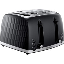 Russell Hobbs Honeycomb 4 Slice Toaster Independent Extra wide slots with