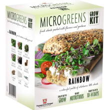 Microgreens Rainbow Seed Grow Kit - Hardy Annual - Seeds - Easy to Grow Your Own at Home - 1 x Seed Grow Kit by Thompson and Morga