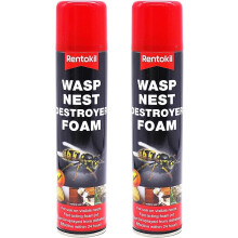 KRISP 2 x 300ml Wasp Nest Destroyer Foam Insect Control Spray Fast