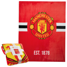 Manchester United F.C. Fleece Bed Blanket Soft Sofa Throw for Bedroom Travel Home Decor 125 x 150cm Birthday Gifts for Men