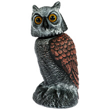 Dandelionsky Owl Bird Scarer Tool Fake Owl Decoy to Scare Birds Away, Simulation Owl Bird Deterrent with 360 Swivel Head, Realist