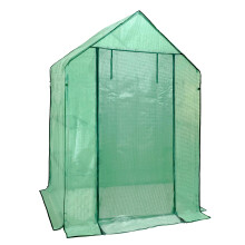 heyfurni Walk in Greenhouse PE Cover Replacement, Reinforced 3 Tier Growhouse Green Cover H195cm W143cm D73cm, Heavy Duty PE C