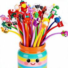 Yoosso 30Pcs Mini Pen Shake Gel Pens, Multi Coloured Pens Cute Animal Pen Party Bag Fillers For Student Gifts