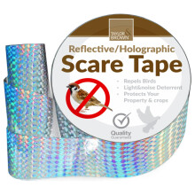 Taylor & Brown Bird Reflective Tape, 106m (350feet) Holographic Bird Scare Repellent Flash Tape Pigeon Deterrent Double Sided Scar