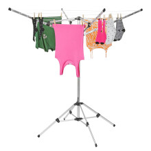 Taylor & Brown Clothes Airer Clothes Drying Racks 4 Arm Washing Line Airer Portable Foldable Freestanding Clothes Line Indoor Outd