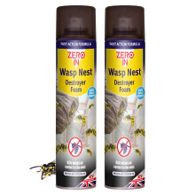 Zero In Wasp Nest Killer- Insecticidal Wasp Nest Destroyer Foam Spray for Indoor & Outdoor Nest Removal- Fast-Acting Foam, Effecti