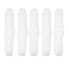 Plastic Hose Connector Barbed Fitting Equal Diameter PE Scratch Resistant Good Stiffness for Fish Tank 6-6mm straight through