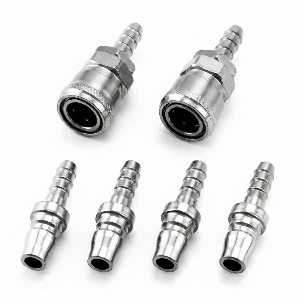 Qwork 6 Pcs Quick Release Gas Connector Sh20+Ph20 Japanese-Standand, Male Female 8Mm Gas Hose Coupling Nozzle For Motorhomes And 70809923