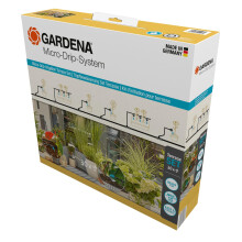 Gardena Micro-Drip-System Drip Irrigation Set Terrace (30 plants): Starter set, ready to use, water-saving irrigation system, simple & flexible conne