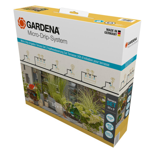 Gardena Gardena Micro-Drip-System Drip Irrigation Set Terrace (30 plants): Starter set,