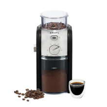 Krups Expert Electric Burr Coffee Grinder, 17 Grind Settings, 225 g Bean Hopper, Removable Ground Coffee Container, Automatic Stop
