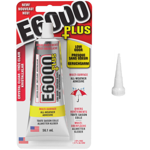 E6000 Plus Craft Glue and Original Snip Tip Nozzle Fabric - Wood