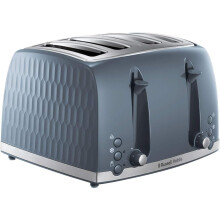 Russell Hobbs Honeycomb 4 Slice Toaster Independent Extra wide slots with