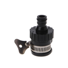 Tap Connector for Hose Pipe, Leak-Free Tap Adapter with Hose Clamp – Fits Most Standard Round Taps 15–22mm, Kitchen & Garden Sink