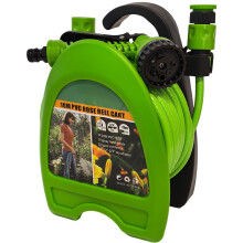 Armo 10M Mini Garden Hose Pipe 32FT Hosepipe with 7 Pattern Spray Nozzle Gun Retractable Garden Hose Reel for Patio Balconies