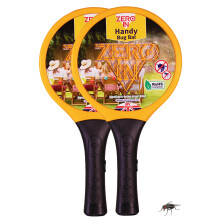 Zero In Handy Bug Bat Electronic Fly Swatter – Mini Fly Zapper Racket for Indoor and Outdoor Use - Battery Operated Portable Bug Z