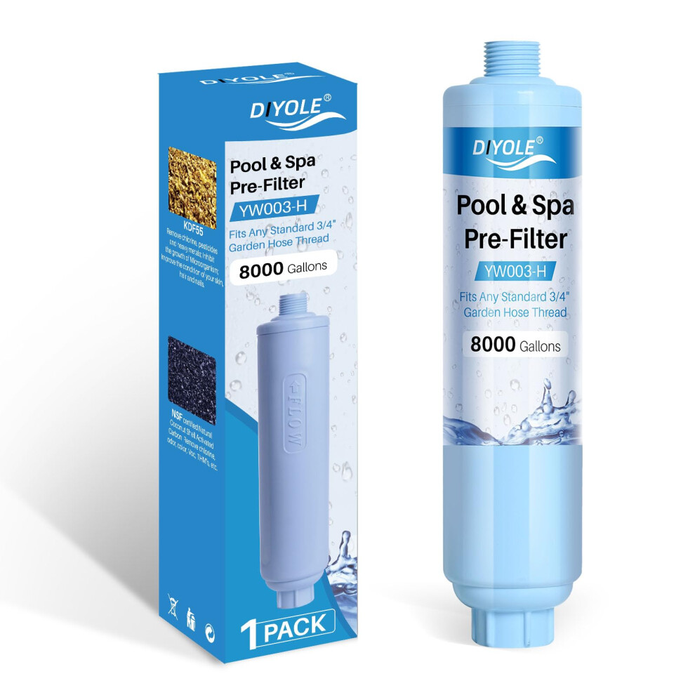 Garden Hose Filter For Filling Pool,Garden Hose Filter For Filling Hot Tub/Spa, Greatly Reduces Sediment, Chlorine, Heavy Metals A 14036705