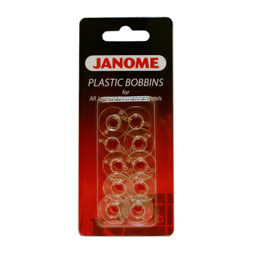 Janome Janome 10 Plastic Bobbins (Part No. 200122717)