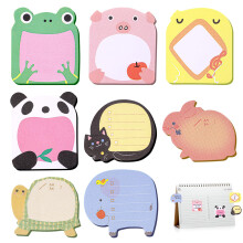Cute Sticky Notes, 24 Packs Shaped Notes, Animal Sticky Notes, Fun Self-Stick Memo Pads, Cute Stationary for Party Bag Fillers, School, Home