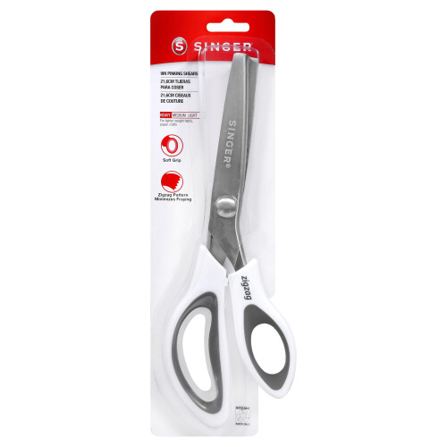 Singer SINGER 9" Pinking Shears - Zig Zag Scissors for Fabric White