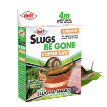 DOFF DOFAM004DS 4M Slug and Snail Adhesive Copper Tape - Multi-Colour, 1.4x1.3x0.4 cm