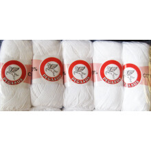 DISHCLOTH COTTON WHITE COLOUR 500GM 5 X 100GM BALLS YARN by Pegasus