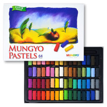 Mungyo Non Toxic Square Chalk Soft Pastel, Pack of 64, Assorted Colours (B441R078-7003A)