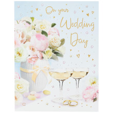 Piccadilly Greetings Occasion Card Wedding - 8 x 6 inches - Regal Publishing, C80628