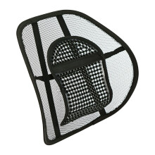 Sentik Mesh Back Support, Mesh Lumbar Support Cushion Air Flow Chair Back Support with Elastic Strap Back Rest for Home Office Cha
