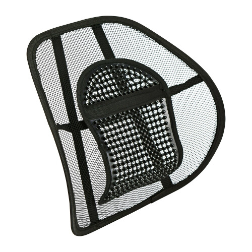 Sentik Mesh Back Support, Mesh Lumbar Support Cushion Air Flow Chair Back Support with Elastic Strap Back Rest for Home Office Cha