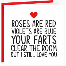 Funny Valentine's Day Card for Him or Her - Valentines Day Card for Girlfriend, Boyfriend, Husband or Wife