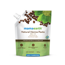 Mamaearth Henna Pasta met Donker Geroosterd Koffie | Gebruiksklaar voor Natuurlijk Gekleurd Haar