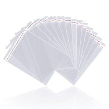 100 Pcs A3 Clear Self-Sealing Cellophane Bags for Prints, Photos, Cards & Artwork, Strong Display Sleeves 31 46 cm
