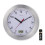 Hama Hama Bathroom Clock, Aluminium Glass, Silver, Standard 6