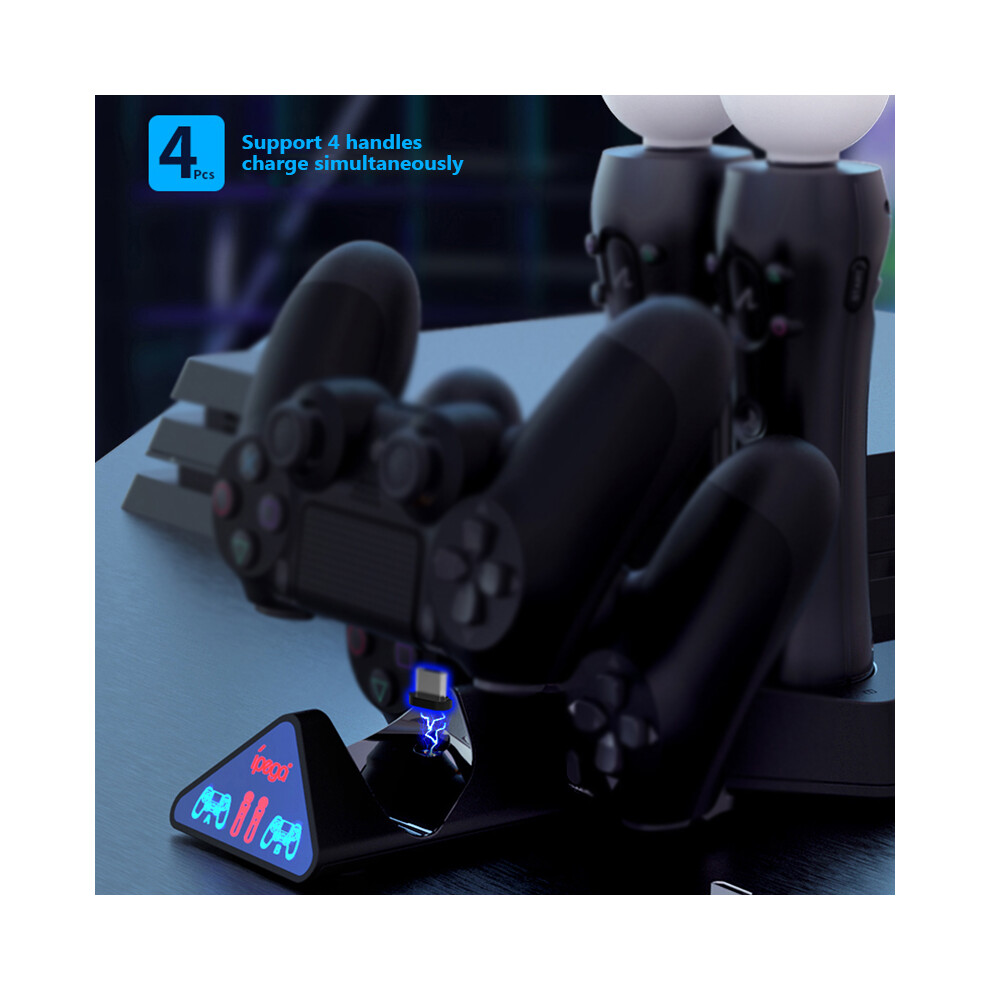 Dual Controller Charger Gamepad Charging Station Dock For Ps4 Ps Move Handle 110691707390
