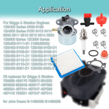 ZAMDOE 799868 Carburetor Replacement Kit for Briggs & Stratton Lawn Mower Engine 799868 498254 694882 698444 798170 799872 694202